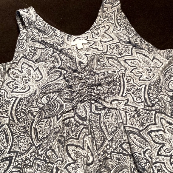 Talbot maxi sleeveless dress size M. Navy pattern. - Picture 1 of 2